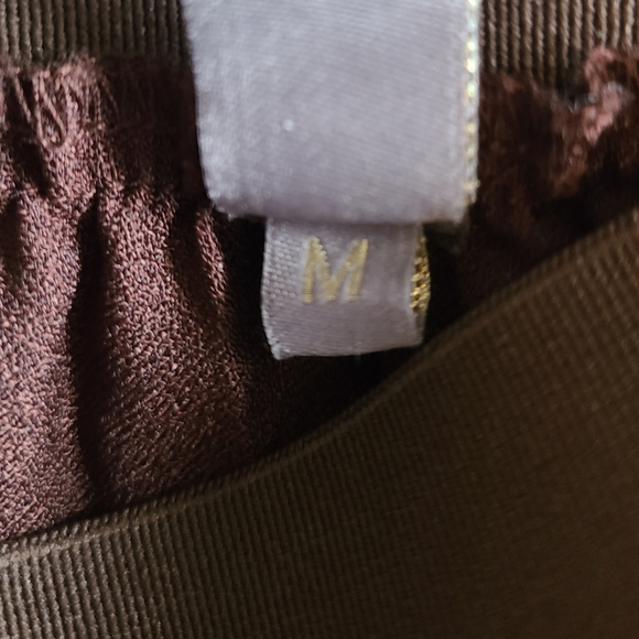 Midi Brown Pleated Skirt - Picture 8 of 10